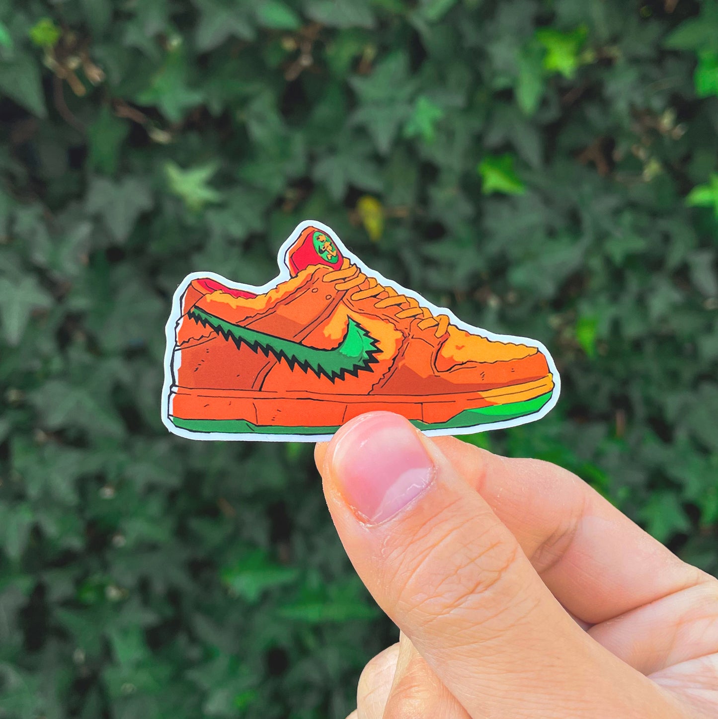 Nike Grateful Dead Orange Bear sticker