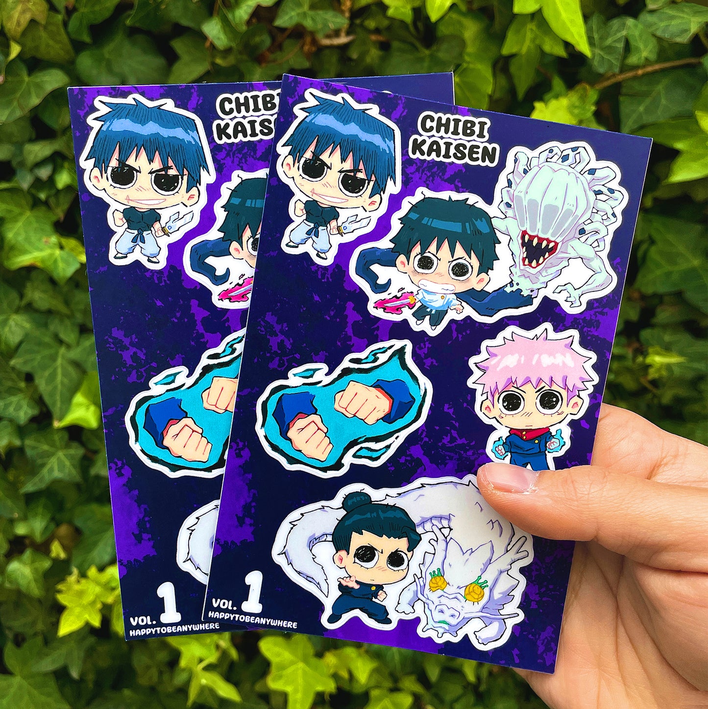 Jujutsu Kaisen chibi sticker sheet