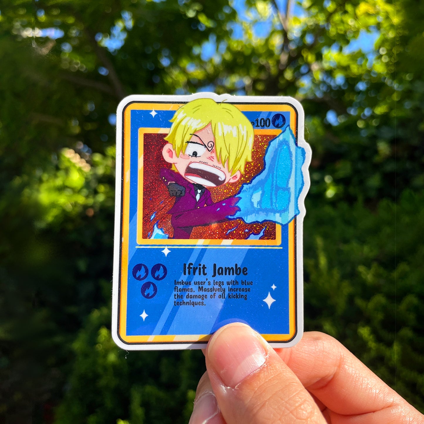 Vinsmoke Sanji trading card sticker