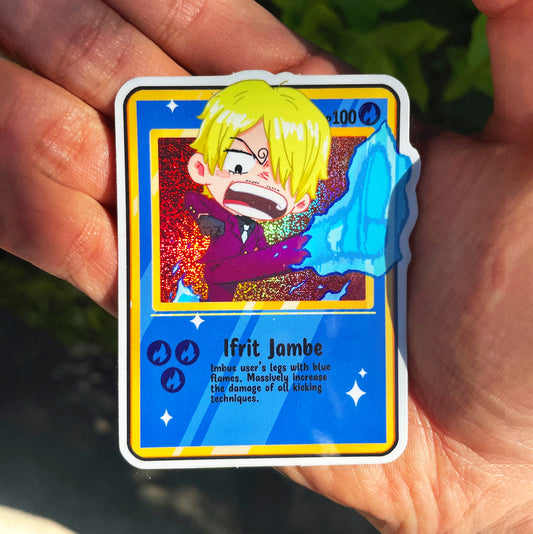 Vinsmoke Sanji trading card sticker